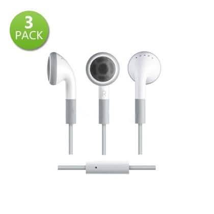 3-Pack: Earbud Headphone with Mic DailySale