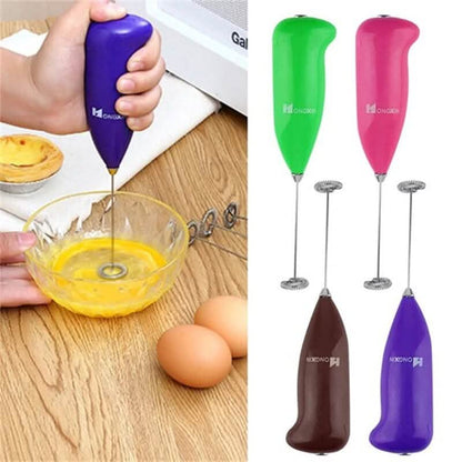 3-Pack: Electric Milk Frother Handheld Whisk DailySale