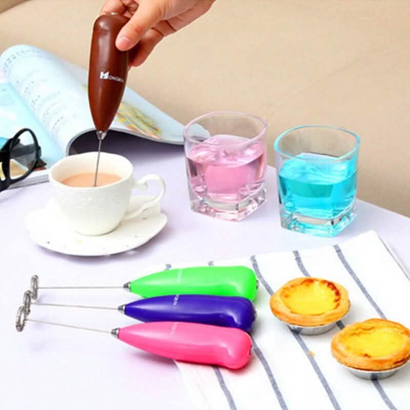 3-Pack: Electric Milk Frother Handheld Whisk DailySale
