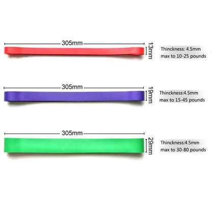 3-Pack: Exercise Resistance Loop Bands Training Belt Stretch Therapy Running Pilates DailySale