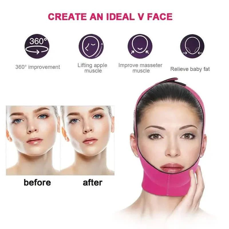 3-Pack: Face Lifting Firming Bandage Face Belt DailySale