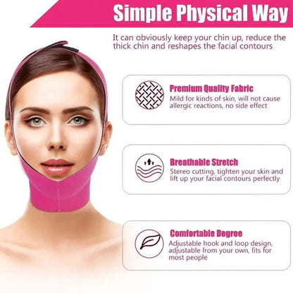 3-Pack: Face Lifting Firming Bandage Face Belt DailySale