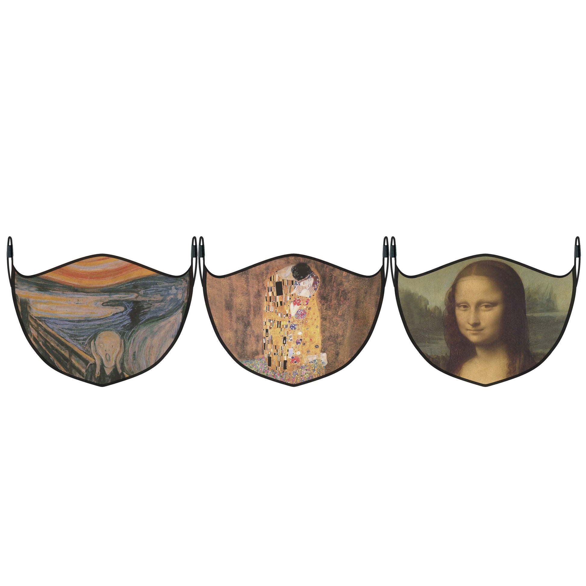 3-Pack: Famous Art Paintings Reusable and Washable 2-Layer Non-Medical Face Mask DailySale