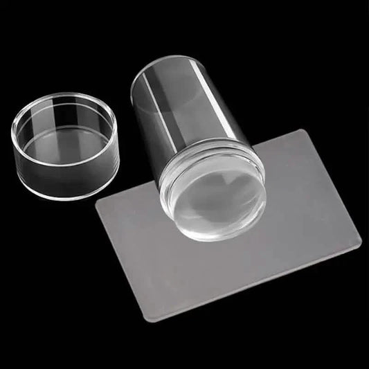 3-Pack: Fast and Easy French Tip Nail Art with Clear Silicone Stamper and Scraper DailySale