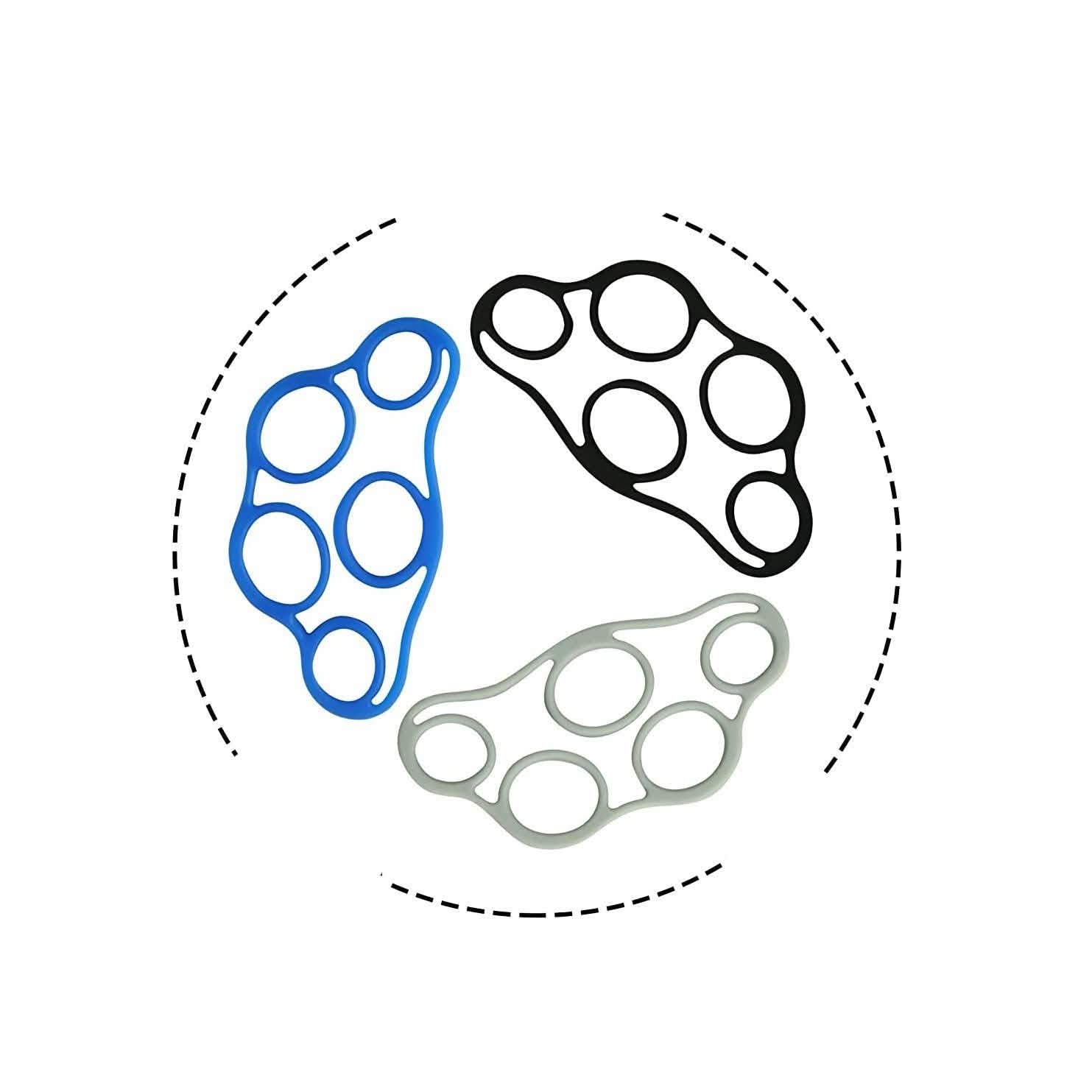 3-Pack: Finger Stretcher and Strengthener Resistance Bands DailySale