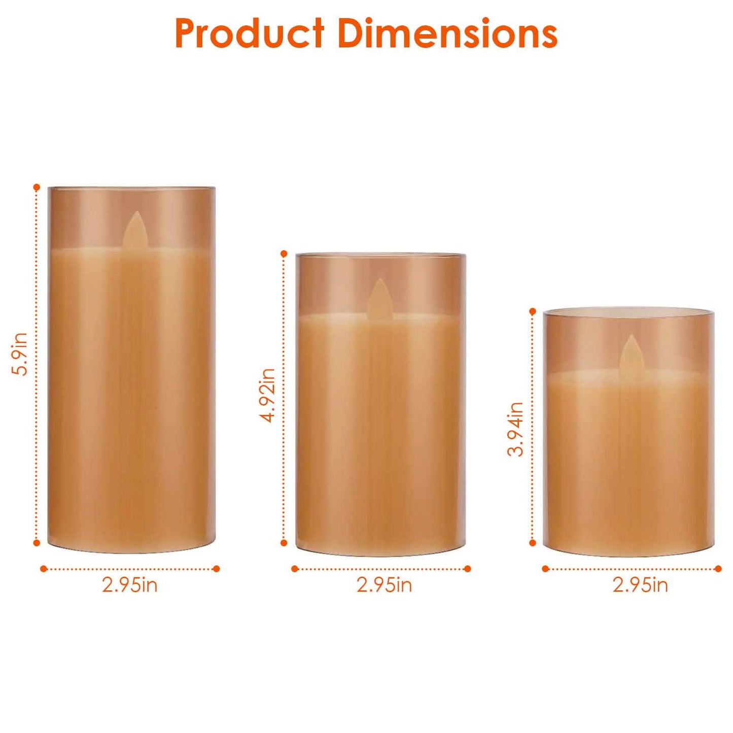 3-Pack: Flameless Battery Operated Candles DailySale