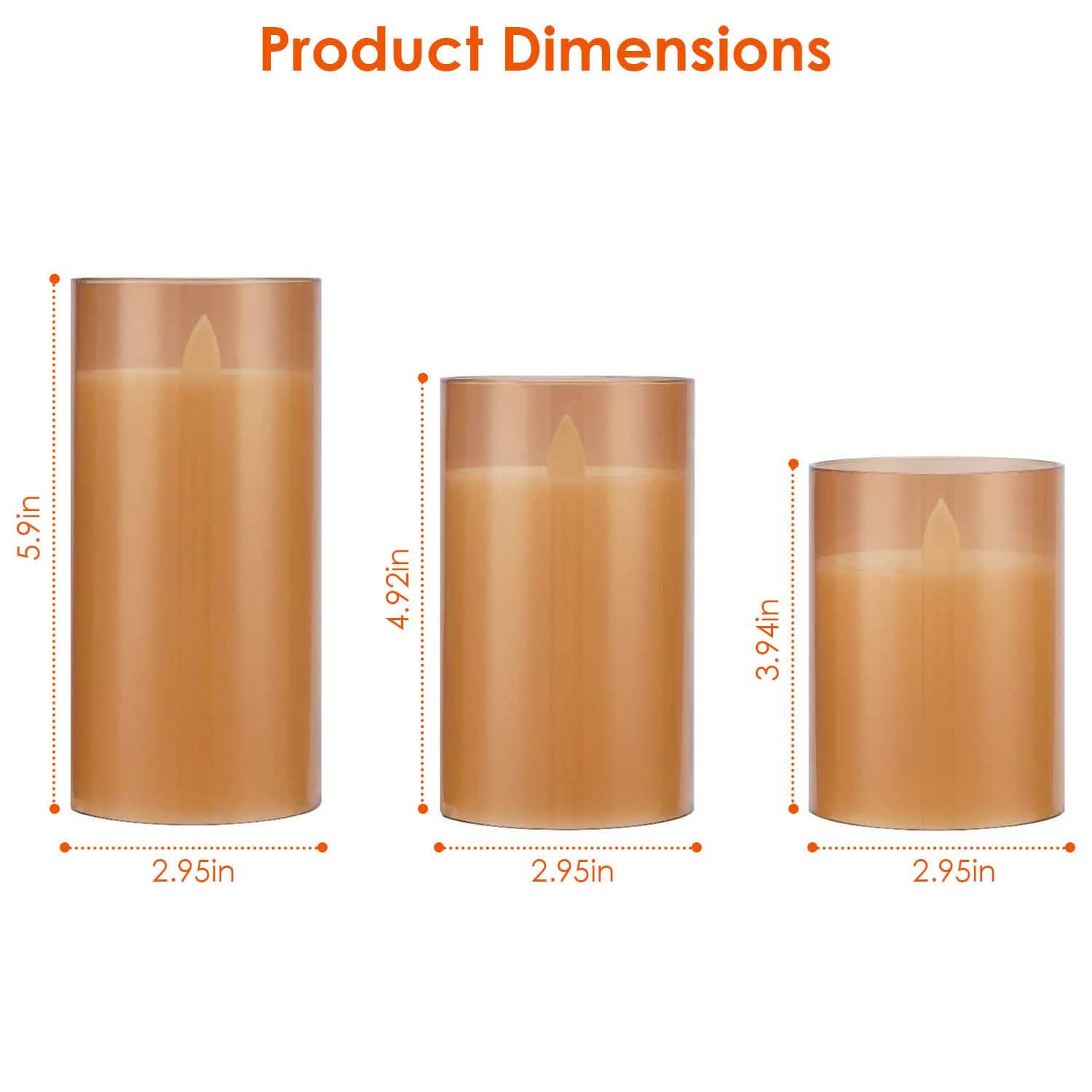 3-Pack: Flameless Battery Operated Candles DailySale