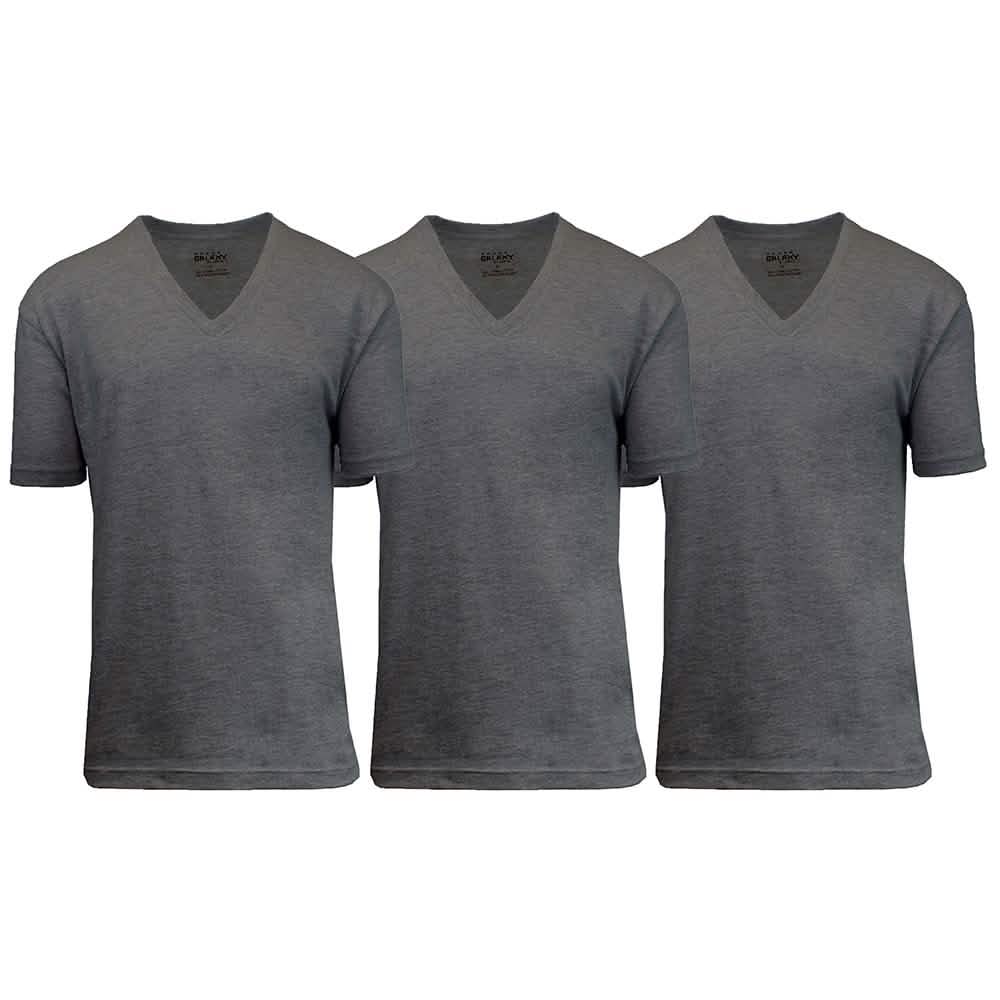 3-Pack: Galaxy By Harvic Men's Egyptian Cotton V-Neck Undershirt DailySale