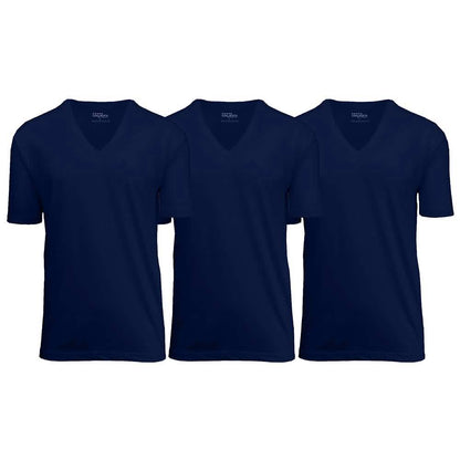 3-Pack: Galaxy By Harvic Men's Egyptian Cotton V-Neck Undershirt DailySale