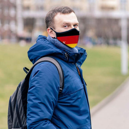 3-Pack: Germany Flag Double Layered Reusable Mask With Adjustable Loops DailySale