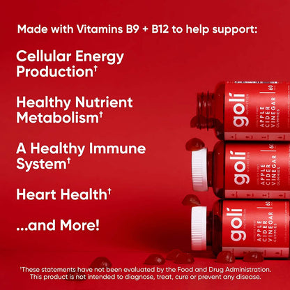 3-Pack: Goli Apple Cider Vinegar Gummy Vitamins DailySale