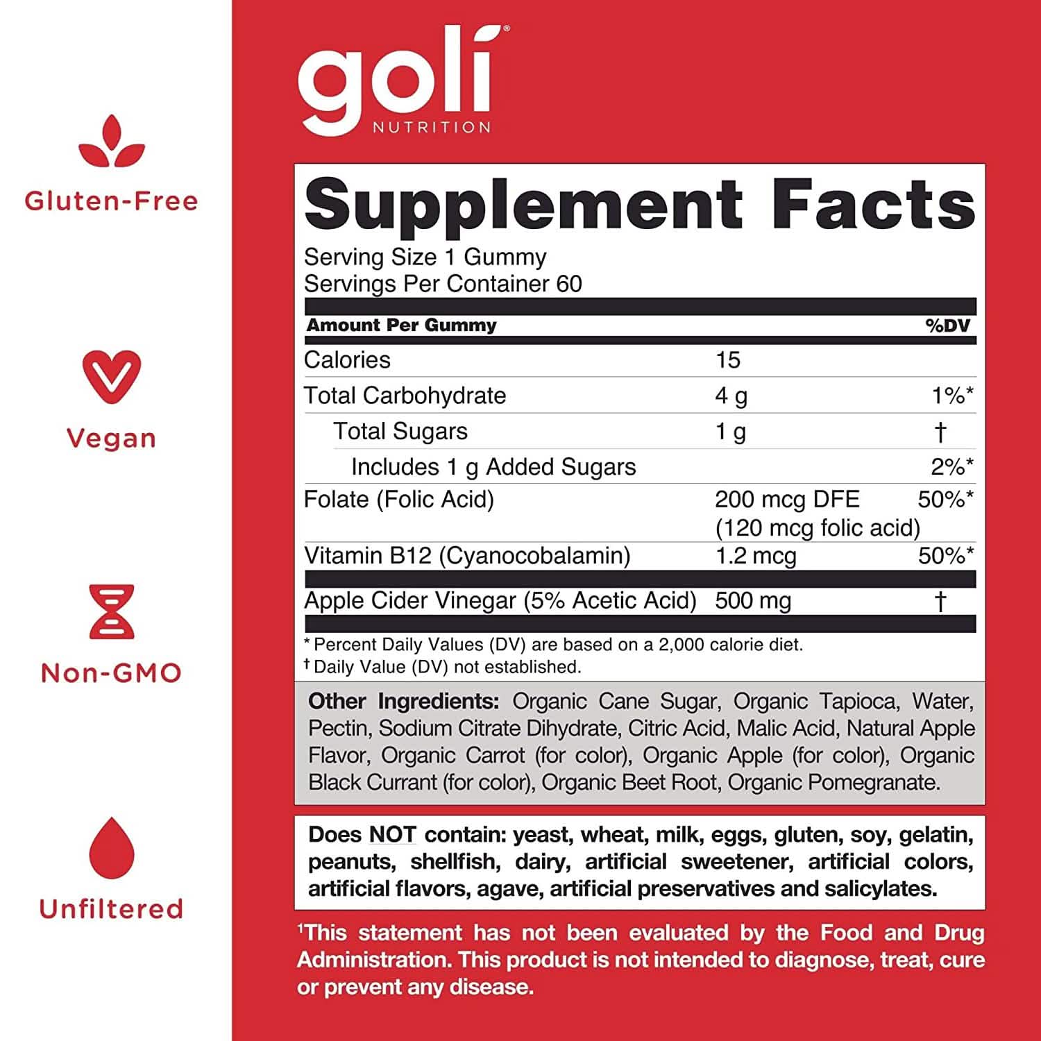 3-Pack: Goli Apple Cider Vinegar Gummy Vitamins DailySale