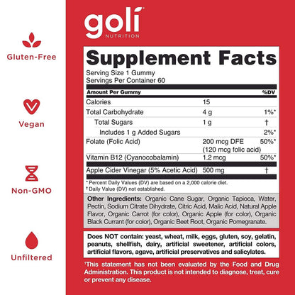 3-Pack: Goli Apple Cider Vinegar Gummy Vitamins DailySale