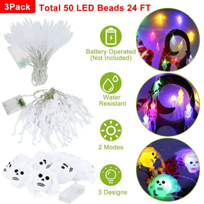 3-Pack: Halloween String Light Decorations DailySale