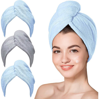 3-Pack: Hicober Microfiber Hair Towel DailySale