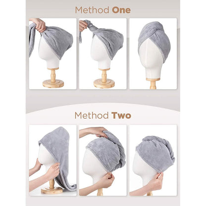3-Pack: Hicober Microfiber Hair Towel DailySale