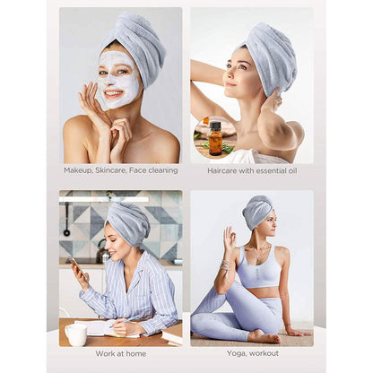3-Pack: Hicober Microfiber Hair Towel DailySale