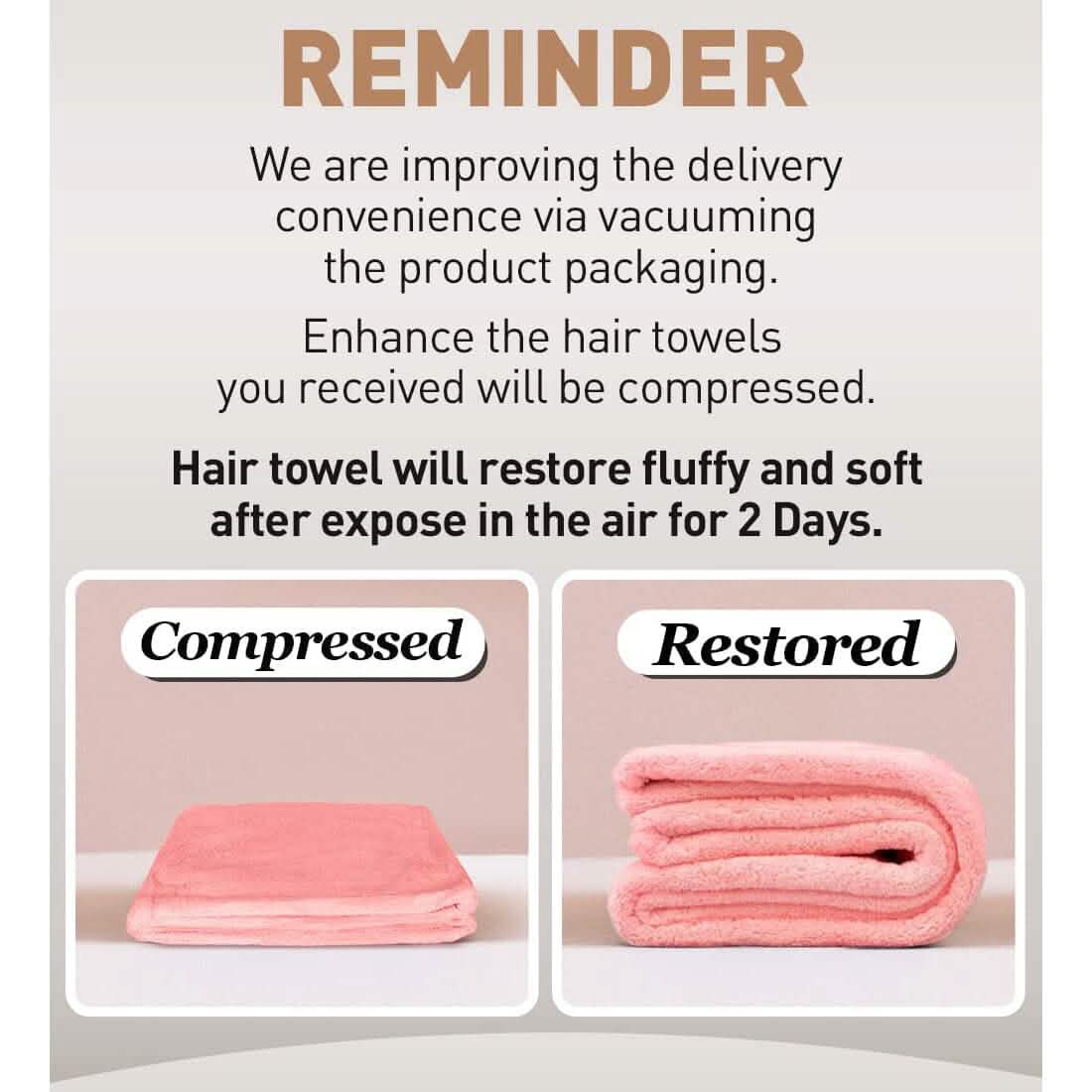 3-Pack: Hicober Microfiber Hair Towel DailySale