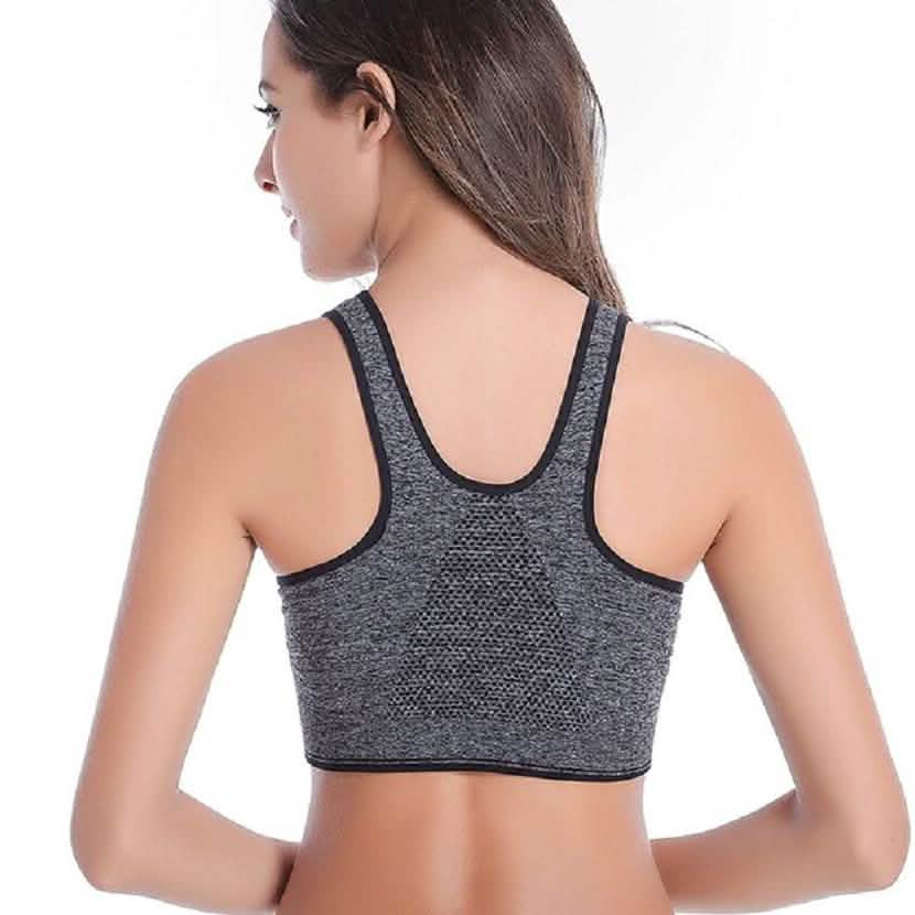 3-Pack : Incredible Endurance Front-Zip Sports Bra DailySale
