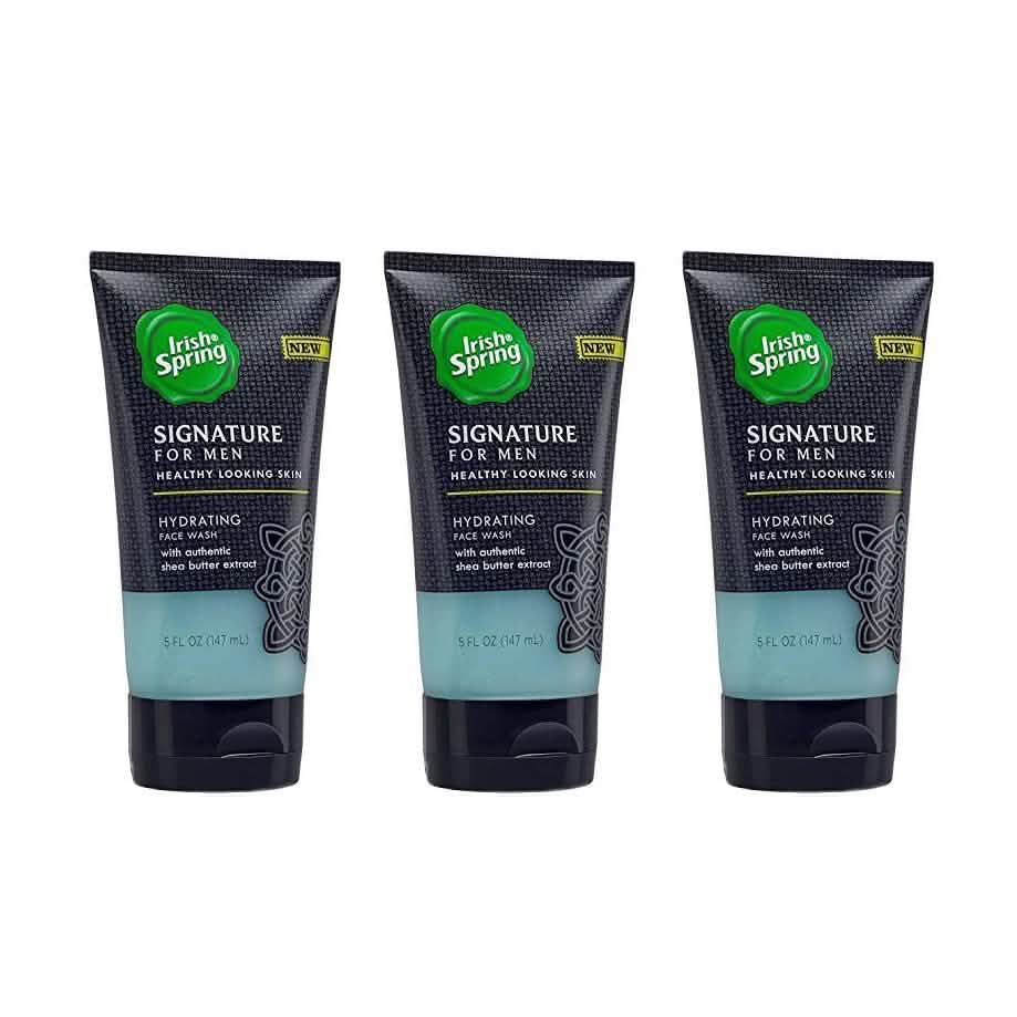 3-Pack: Irish Spring Signature for Men Hydrating Face Wash DailySale