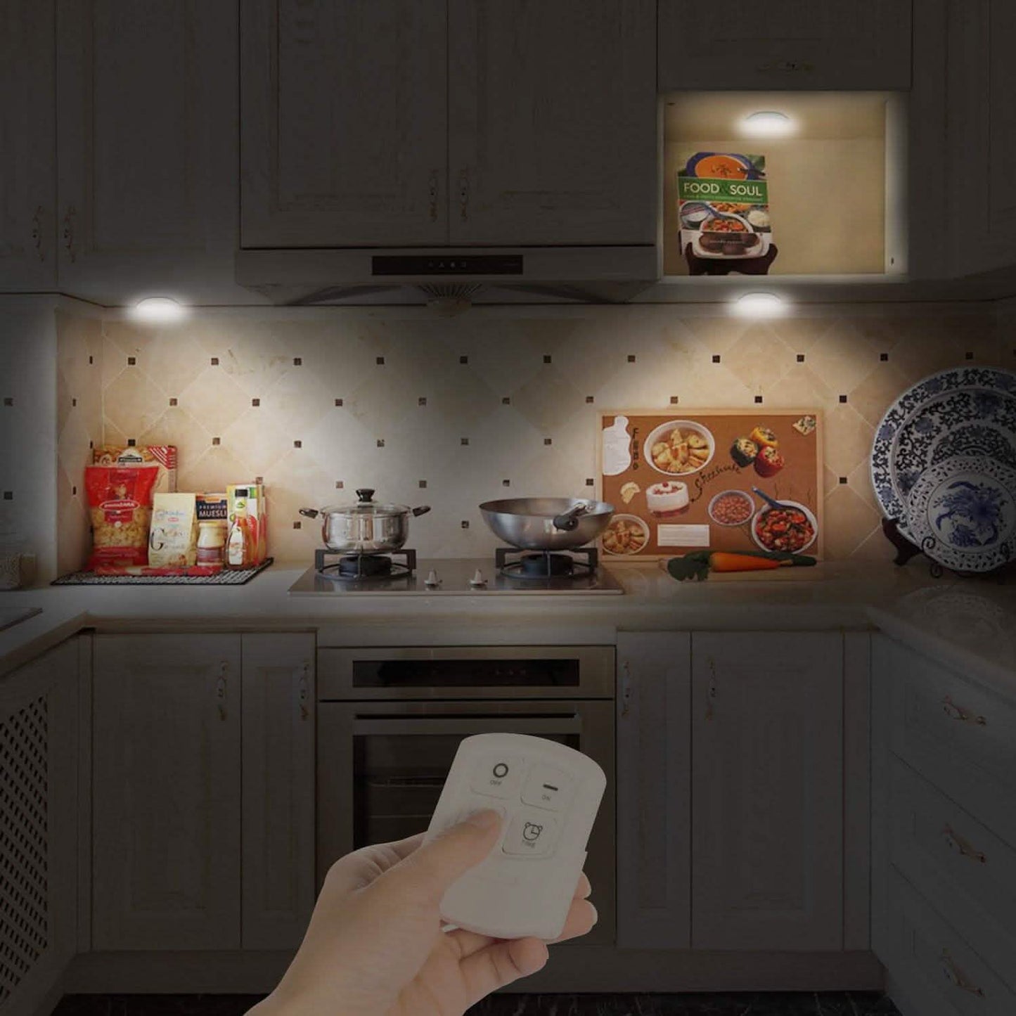 3-Pack: LED Wireless Puck Closet Lights DailySale