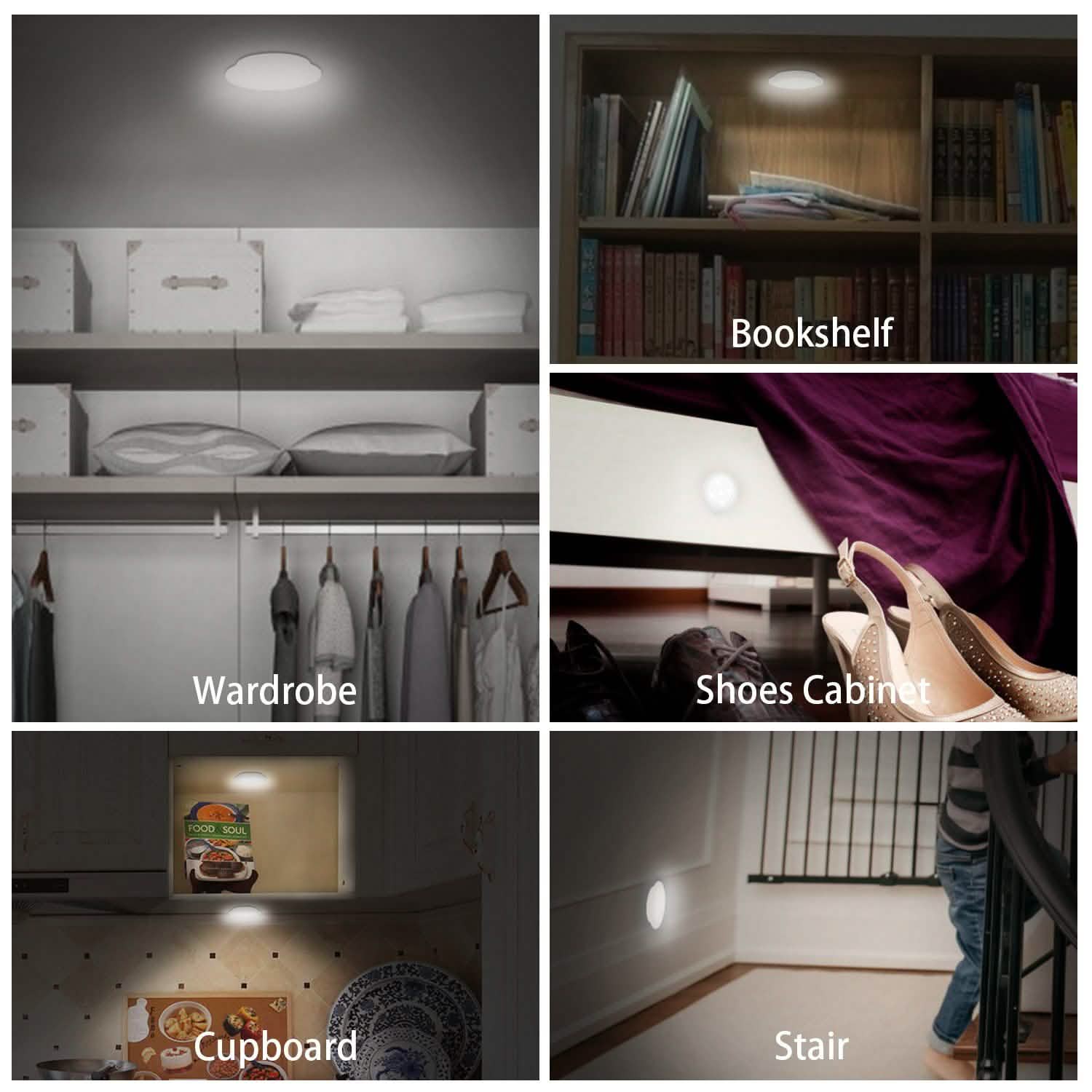 3-Pack: LED Wireless Puck Closet Lights DailySale