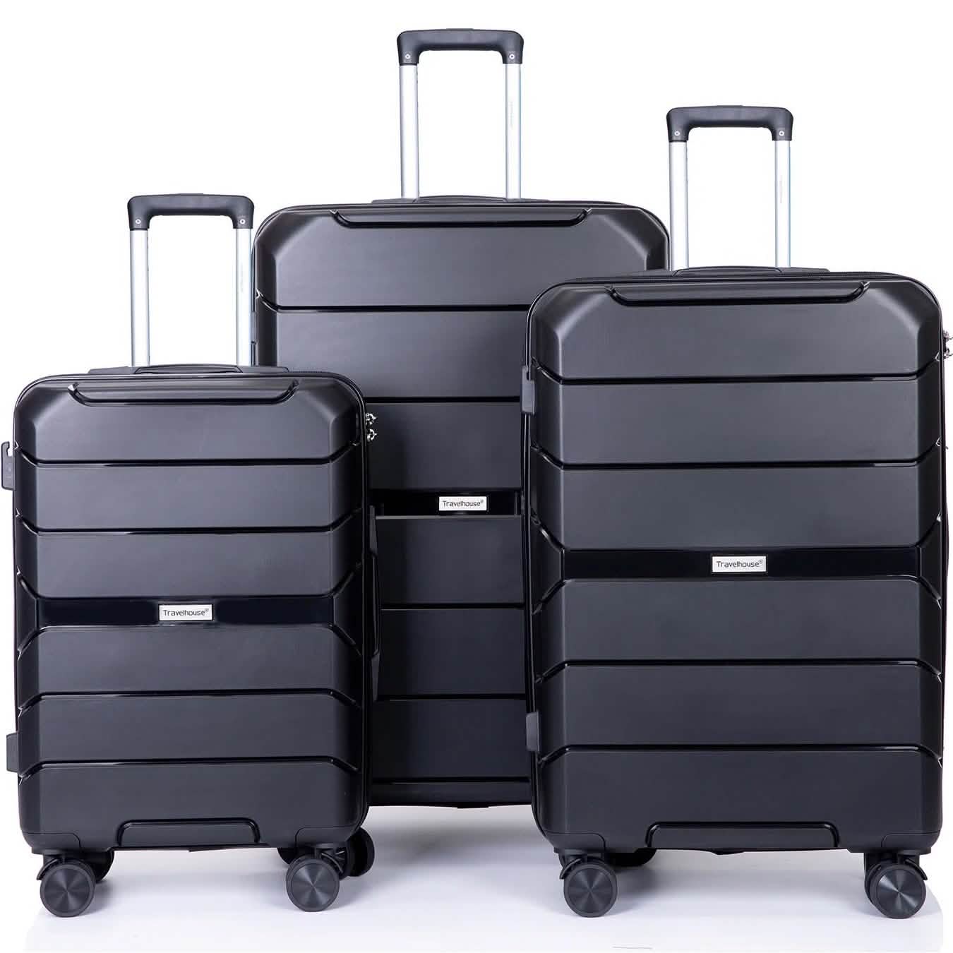 3-Pack: Lightweight Suitcases with TSA Lock DailySale