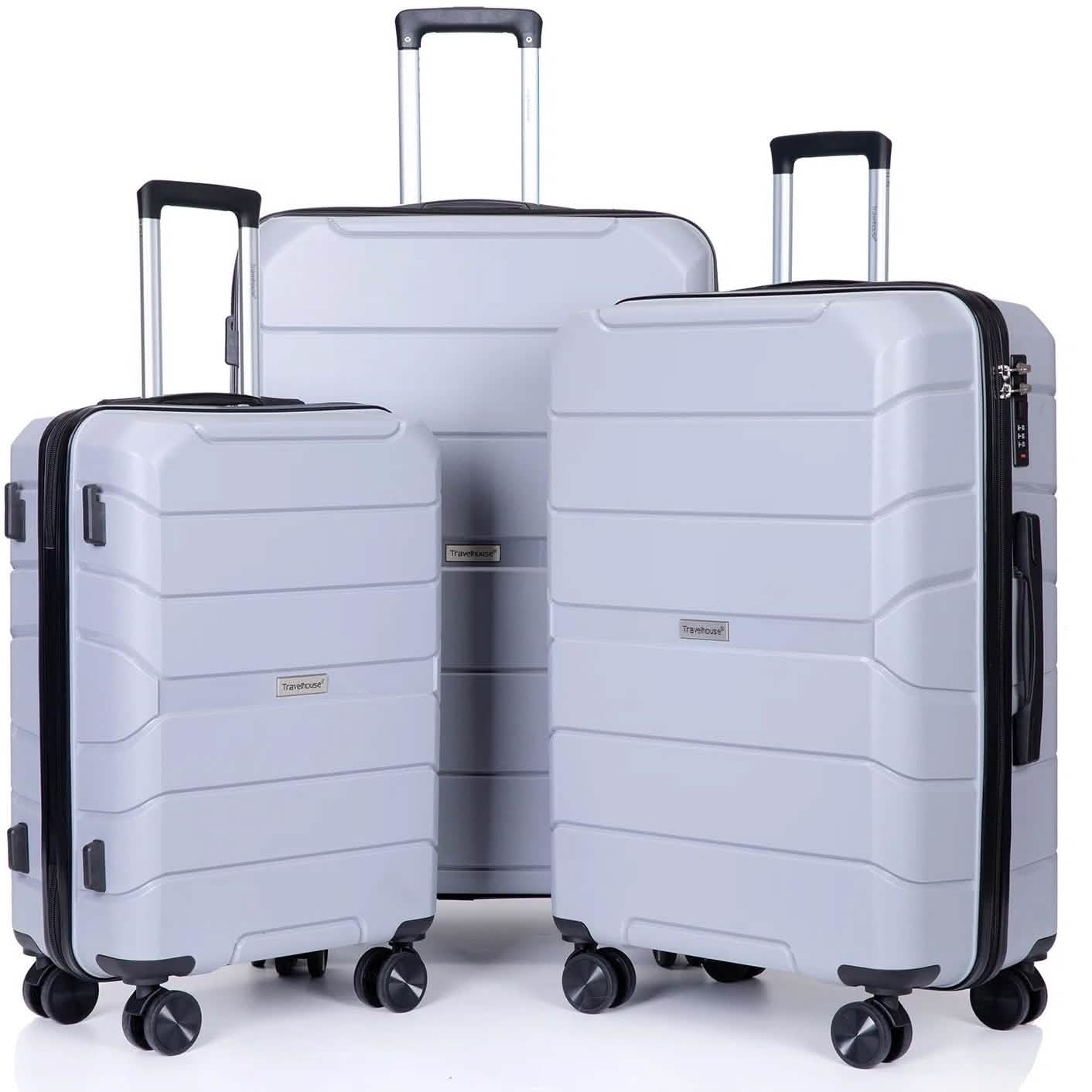 3-Pack: Lightweight Suitcases with TSA Lock DailySale