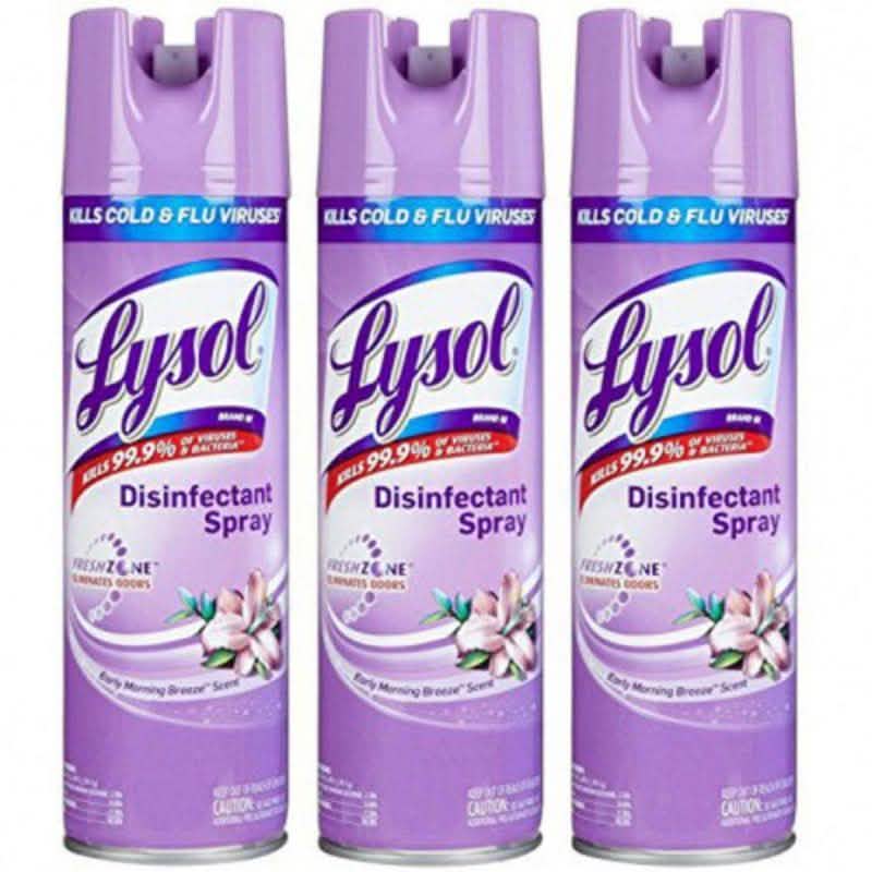 3-Pack: Lysol Disinfectant Spray 12oz DailySale