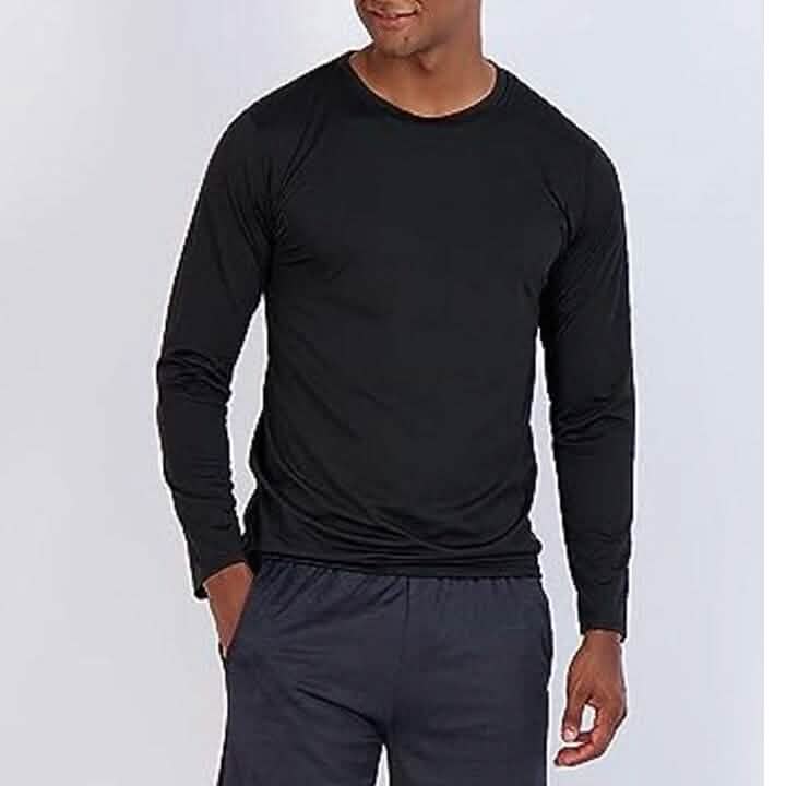 3-Pack: Men's Active Dry-Fit Long Sleeve Performance Shirt DailySale