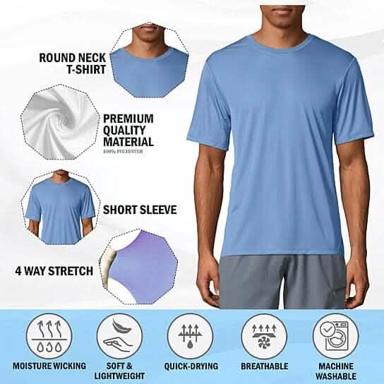 3-Pack Men's Cool Dri-Fit Moisture-Wicking Short Sleeve T-Shirt DailySale
