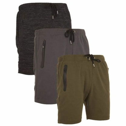 3-Pack: Men's French Terry Shorts with Zippered Pockets DailySale