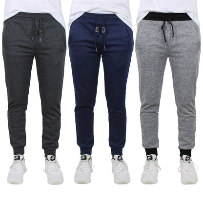 3-Pack: Men's French Terry Slim-Fit Jogger DailySale