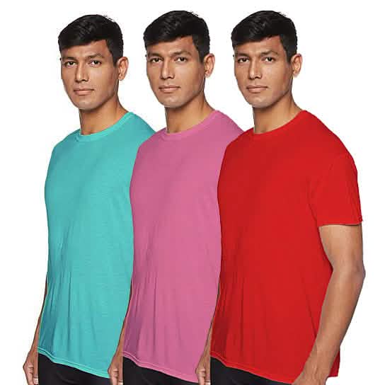 3-Pack: Men's Laviva Active Moisture Wicking Dry Fit Crew Neck Shirts DailySale
