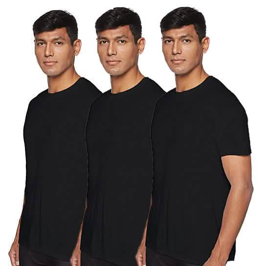 3-Pack: Men's Laviva Active Moisture Wicking Dry Fit Crew Neck Shirts DailySale