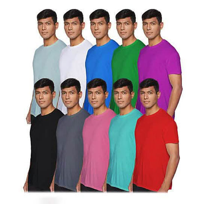 3-Pack: Men's Laviva Active Moisture Wicking Dry Fit Crew Neck Shirts DailySale