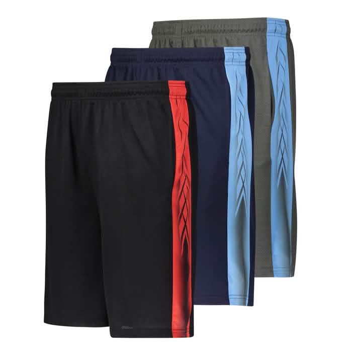 3-Pack: Men's Moisture Wicking Active Athletic Performance Shorts DailySale