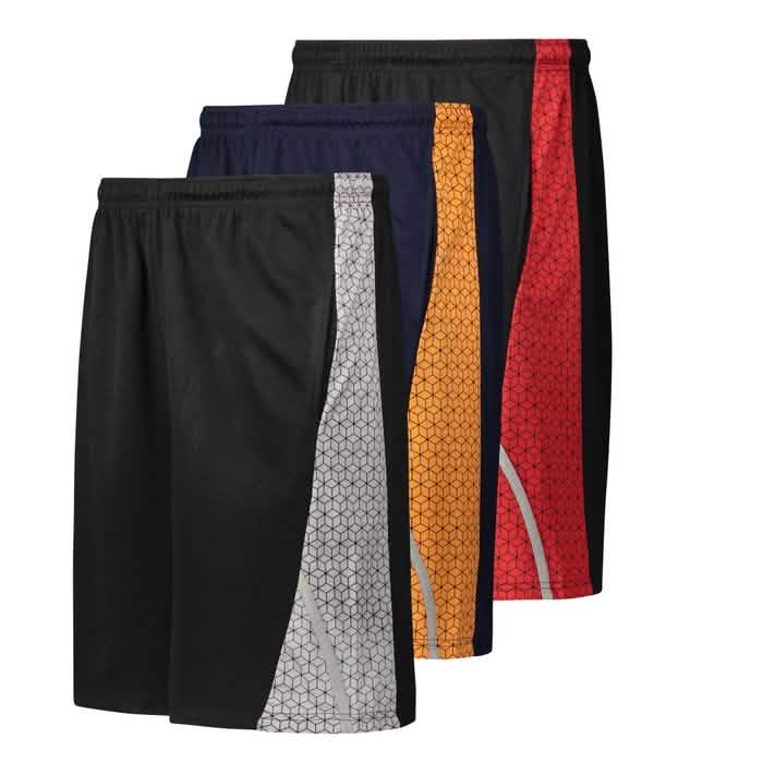 3-Pack: Men's Moisture Wicking Active Athletic Performance Shorts DailySale