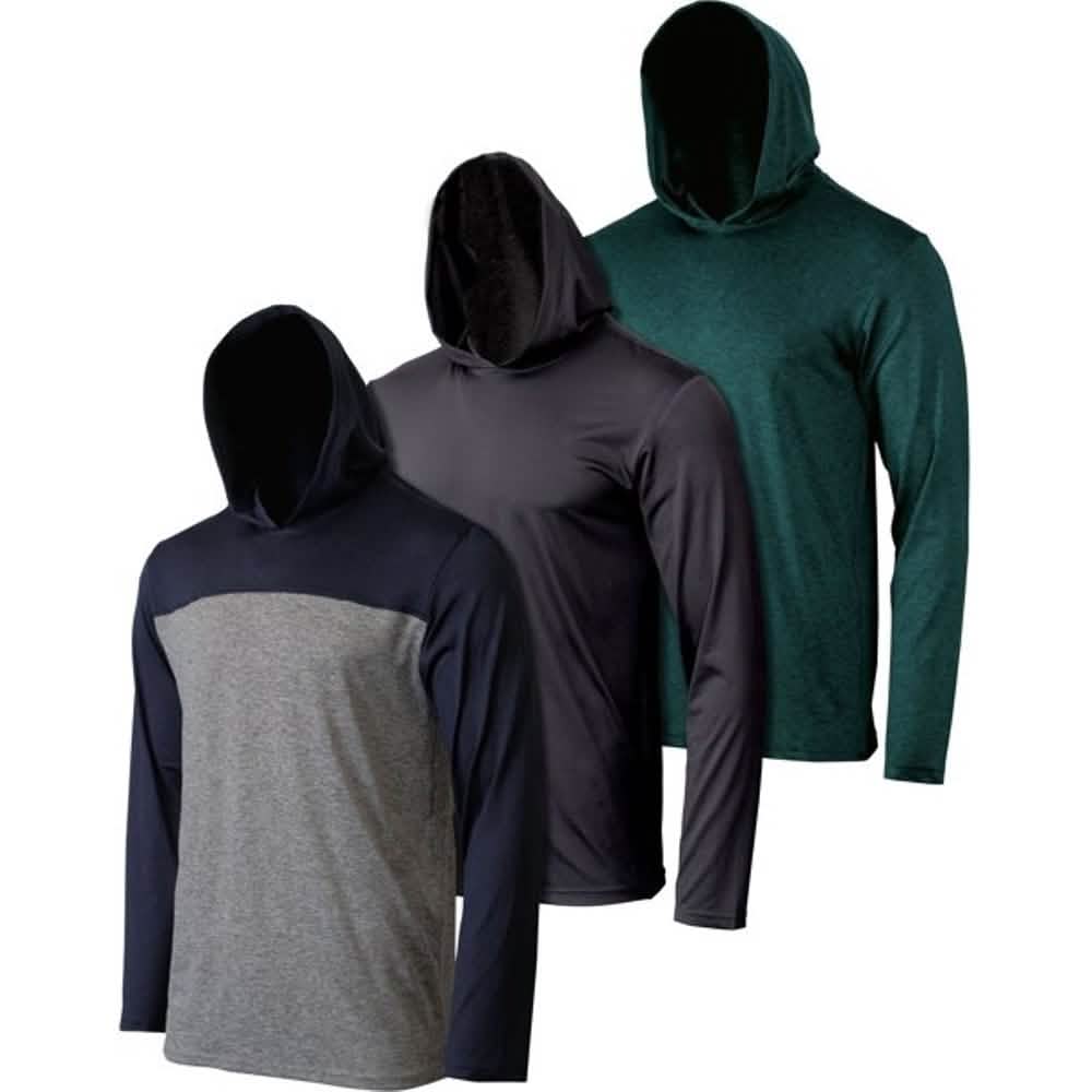 3-Pack: Men's Moisture Wicking Lightweight Hoodies DailySale