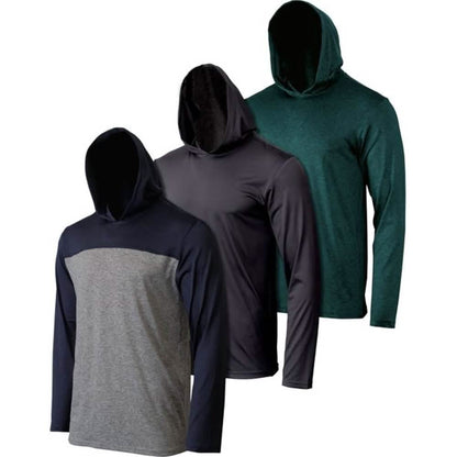 3-Pack: Men's Moisture Wicking Lightweight Hoodies DailySale