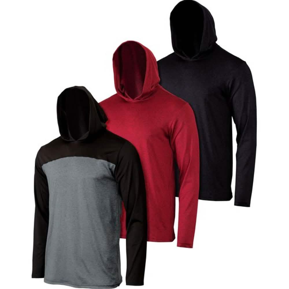 3-Pack: Men's Moisture Wicking Lightweight Hoodies DailySale