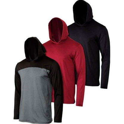 3-Pack: Men's Moisture Wicking Lightweight Hoodies DailySale