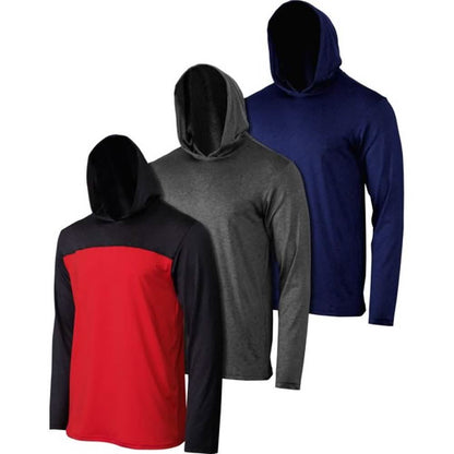 3-Pack: Men's Moisture Wicking Lightweight Hoodies DailySale