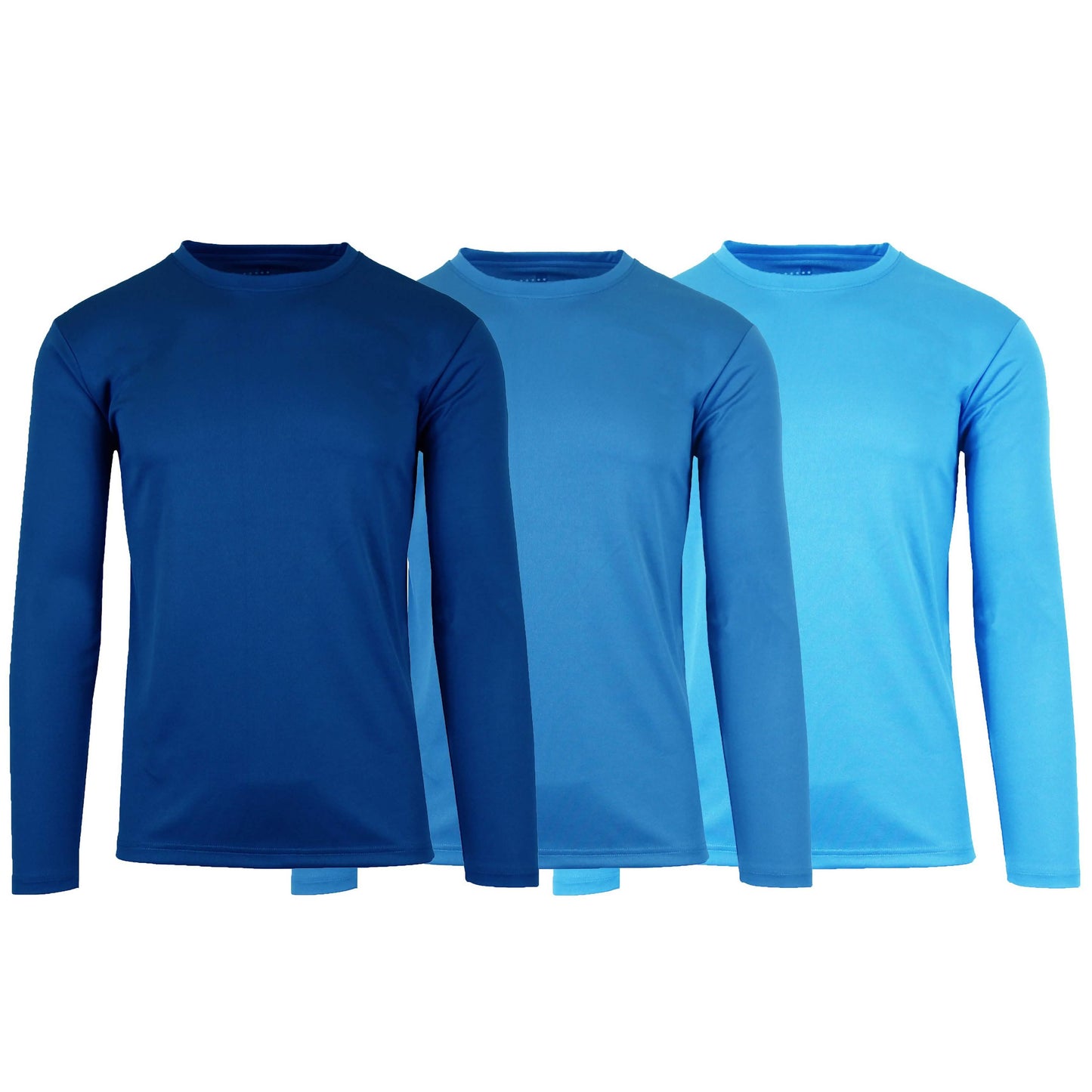 3-Pack: Men's Moisture Wicking Long Sleeve Performance Tagless Tee DailySale