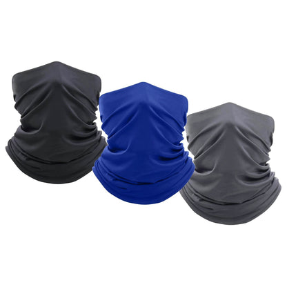 3-Pack: Moisture Wicking Breathable Stretch Gaiter Neck Face Mask DailySale