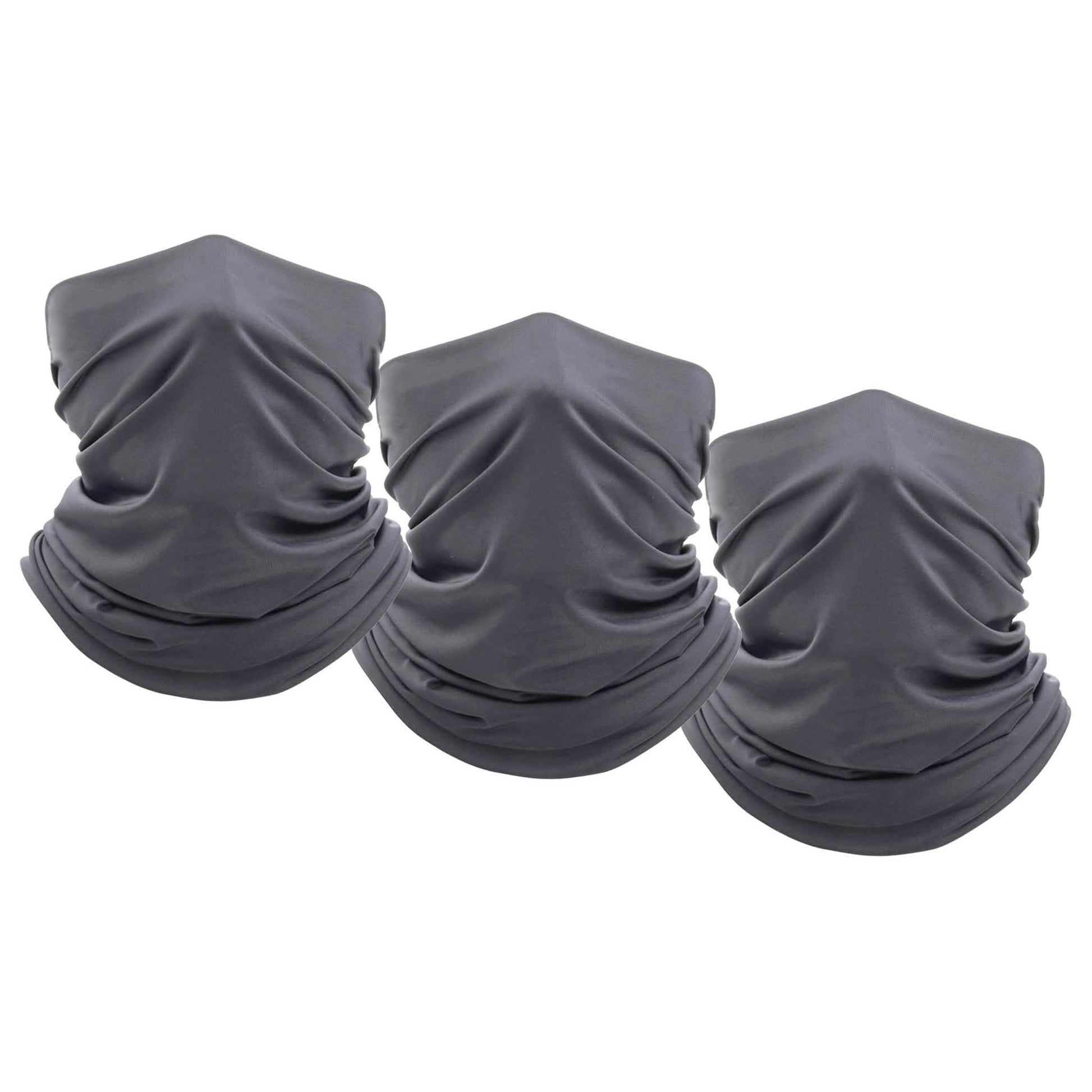 3-Pack: Moisture Wicking Breathable Stretch Gaiter Neck Face Mask DailySale