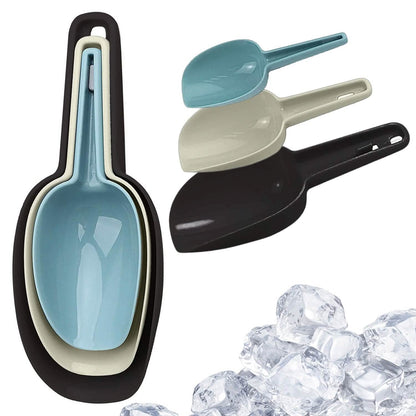 3-Pack: Multi-purpose Plastic Kitchen Bar Ice, Flour, Dry Fruits, Candy, PopCorn, Food, Coffee Scoop Set DailySale