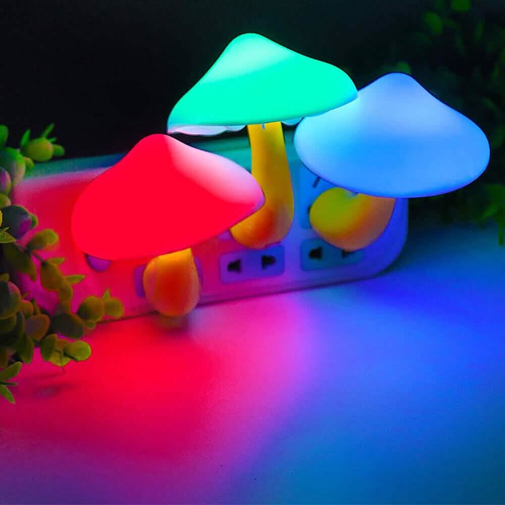 3-Pack: Mushroom Night Light with Dusk to Dawn Sensor DailySale