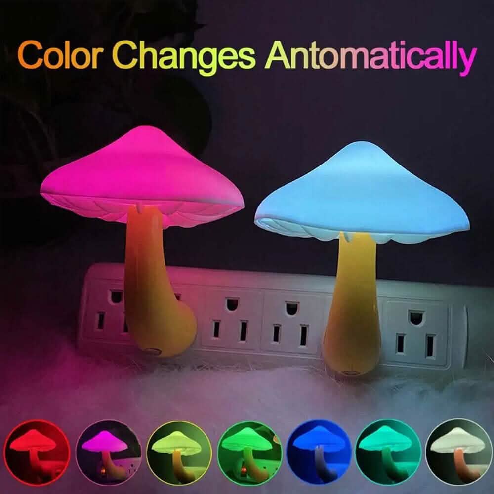 3-Pack: Mushroom Night Light with Dusk to Dawn Sensor DailySale