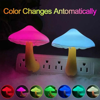 3-Pack: Mushroom Night Light with Dusk to Dawn Sensor DailySale